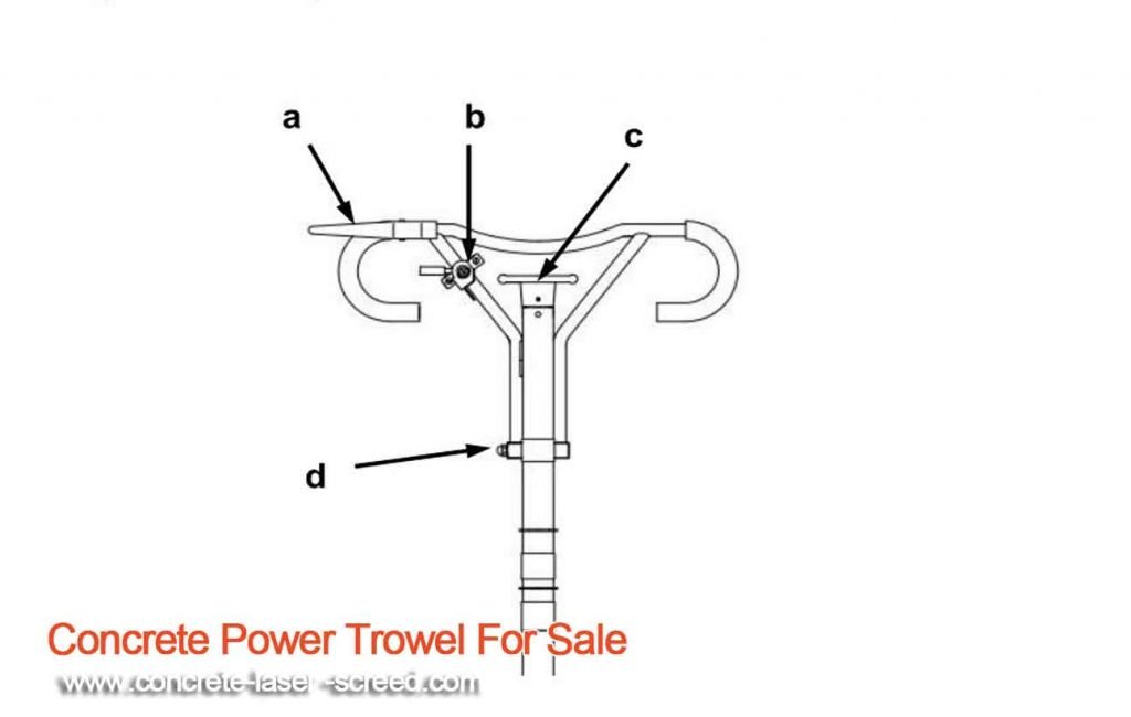 Controls-handle-of-the-power-trowel