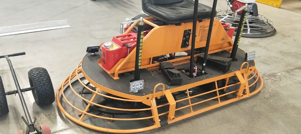 how to use ride on power trowel